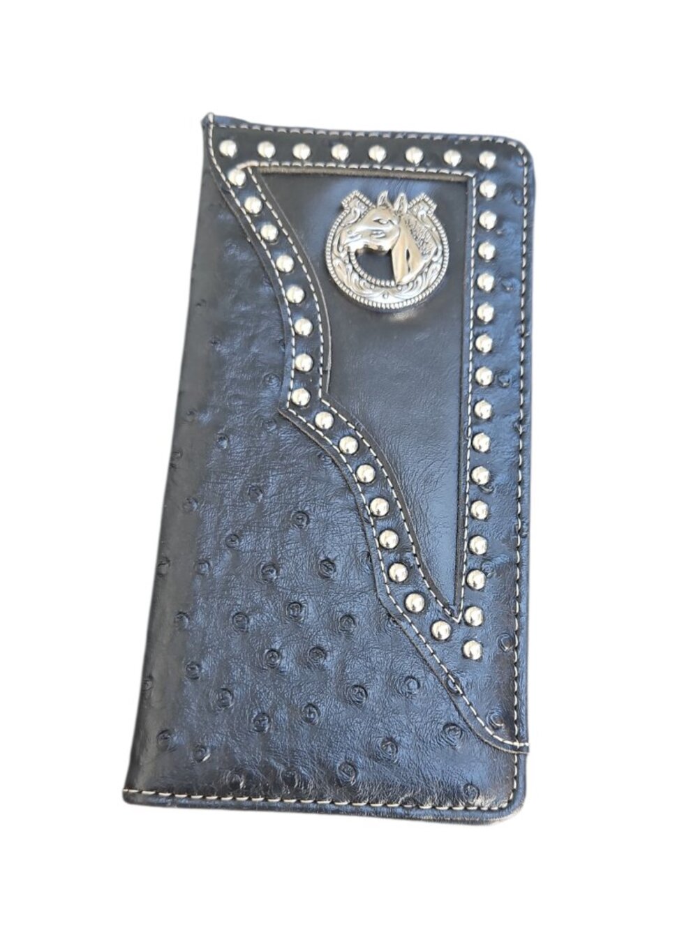 2026Texas horseshoe wallet checkbook cover embellished brand new